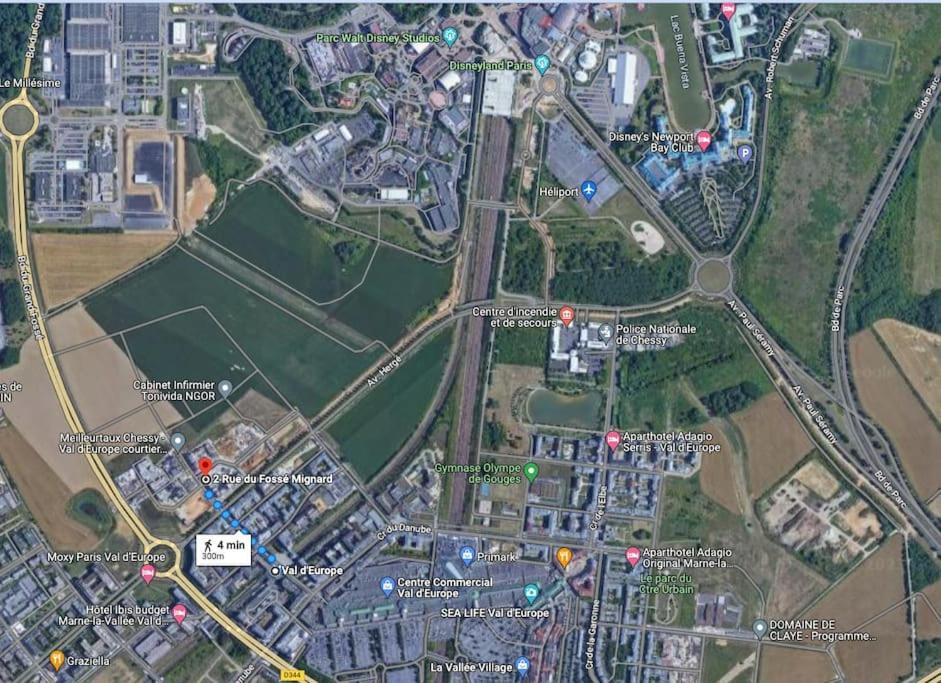 Lotus- 4 Min De Walt Disney-Arrivee Autonome-Parking Et Wifi Gratuit-Proche De Toutes Commodites 5Min De La Vallee Village شيسي المظهر الخارجي الصورة
